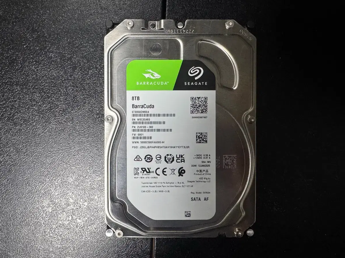 中古品】ST8000DM0004 [BarraCuda Pro（8TB HDD 3.5インチ SATA 6G